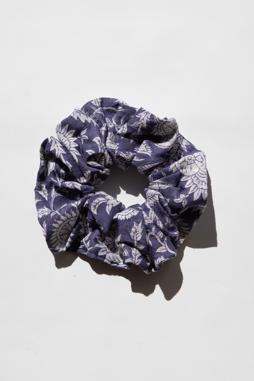 Upcycled Scrunchie ~ Blue Iris