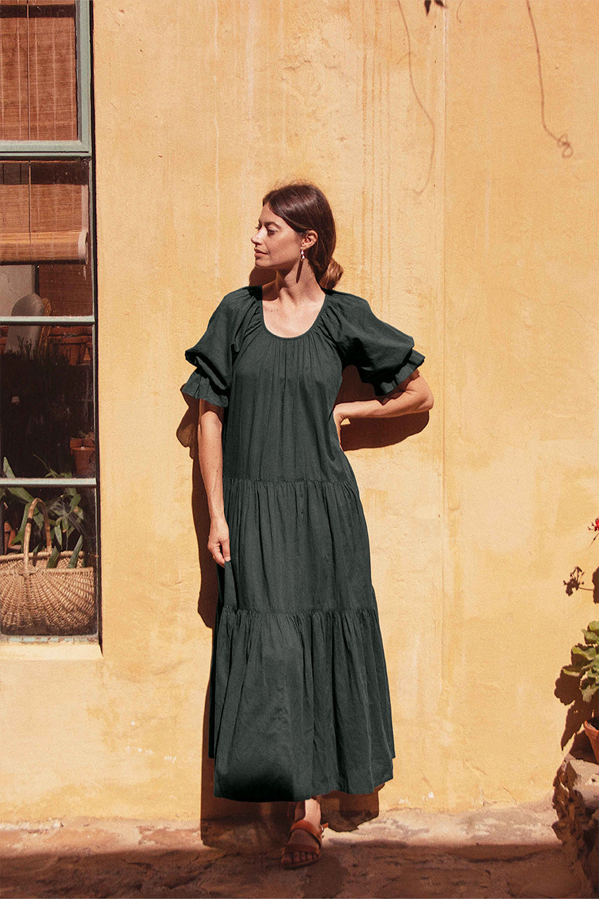 Sahana Gown ~ Emerald – Daughters of India Sahana Gown ~ Emerald – Daughters of India