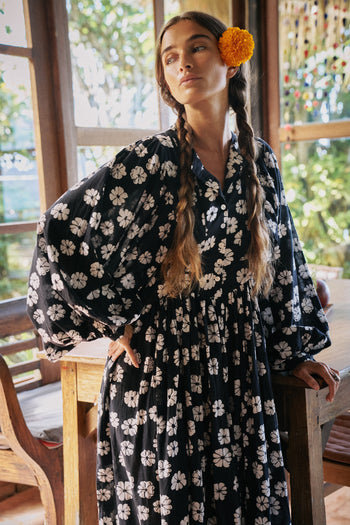 Anika Maxi Dress ~ White Cosmos