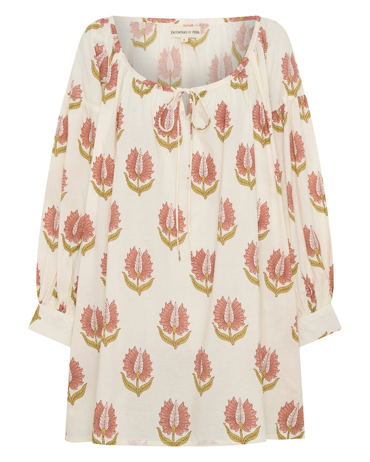 Ria Mini Dress ~ Strawberry Cream