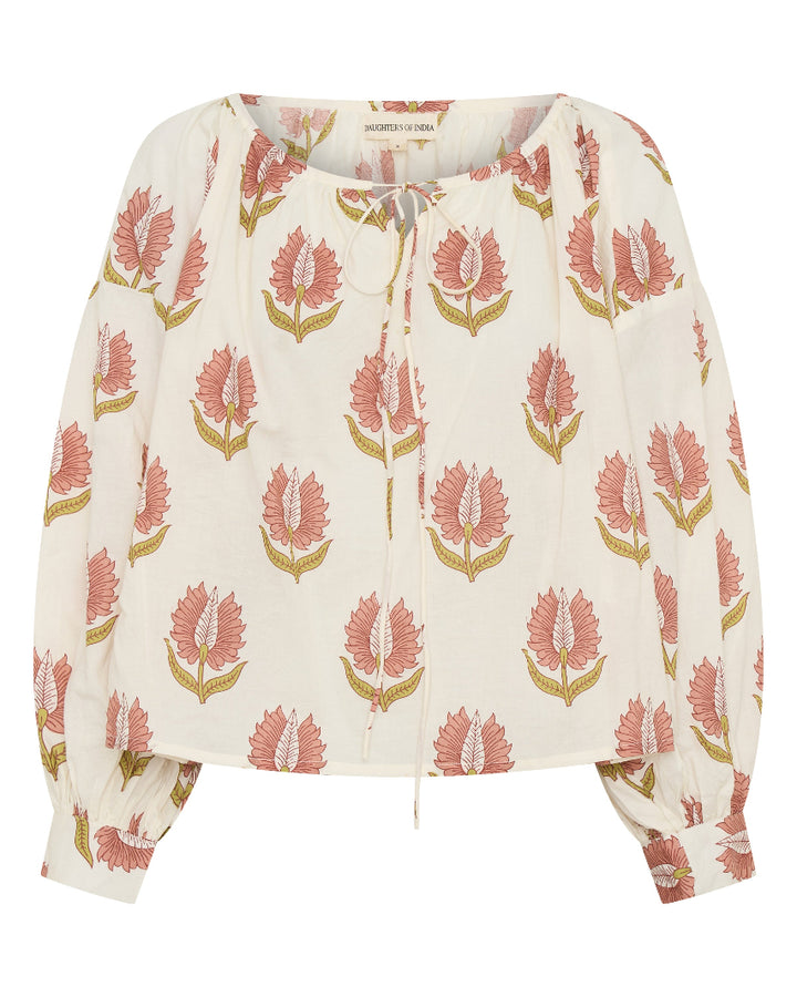 Ria Blouse ~ Strawberry Cream