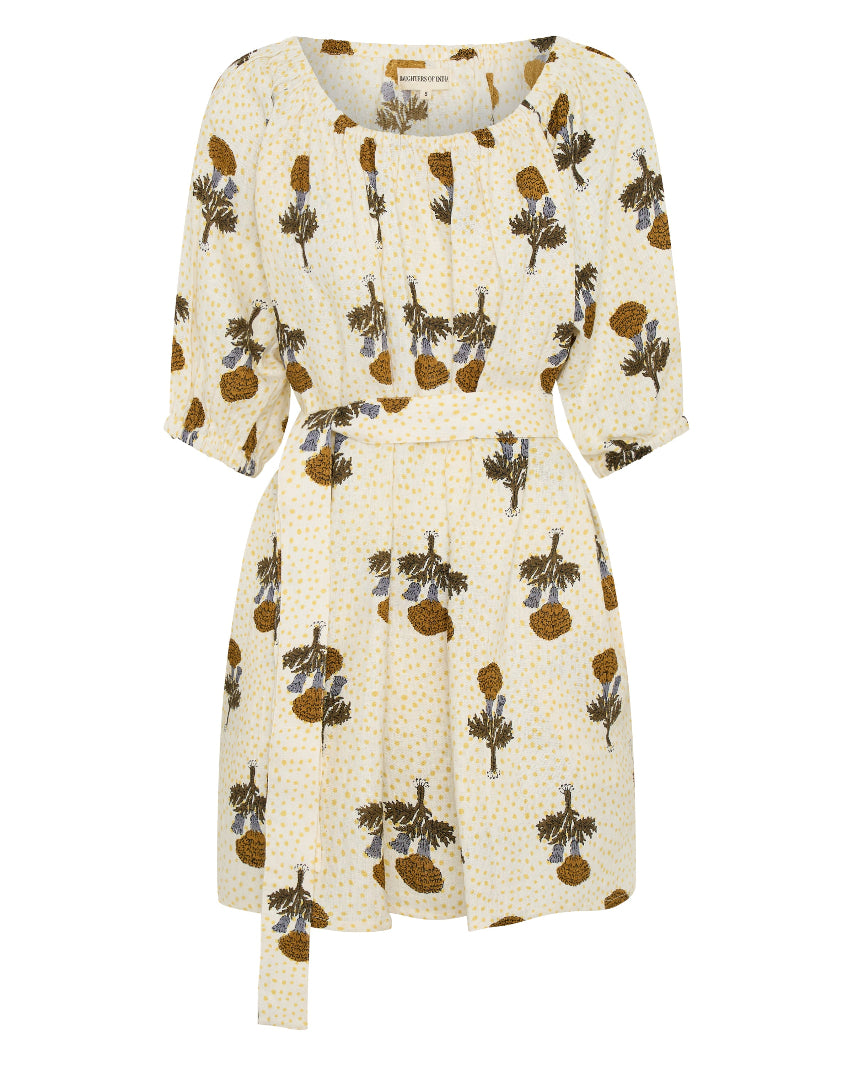 Dahlia Mini Dress ~ Marigold