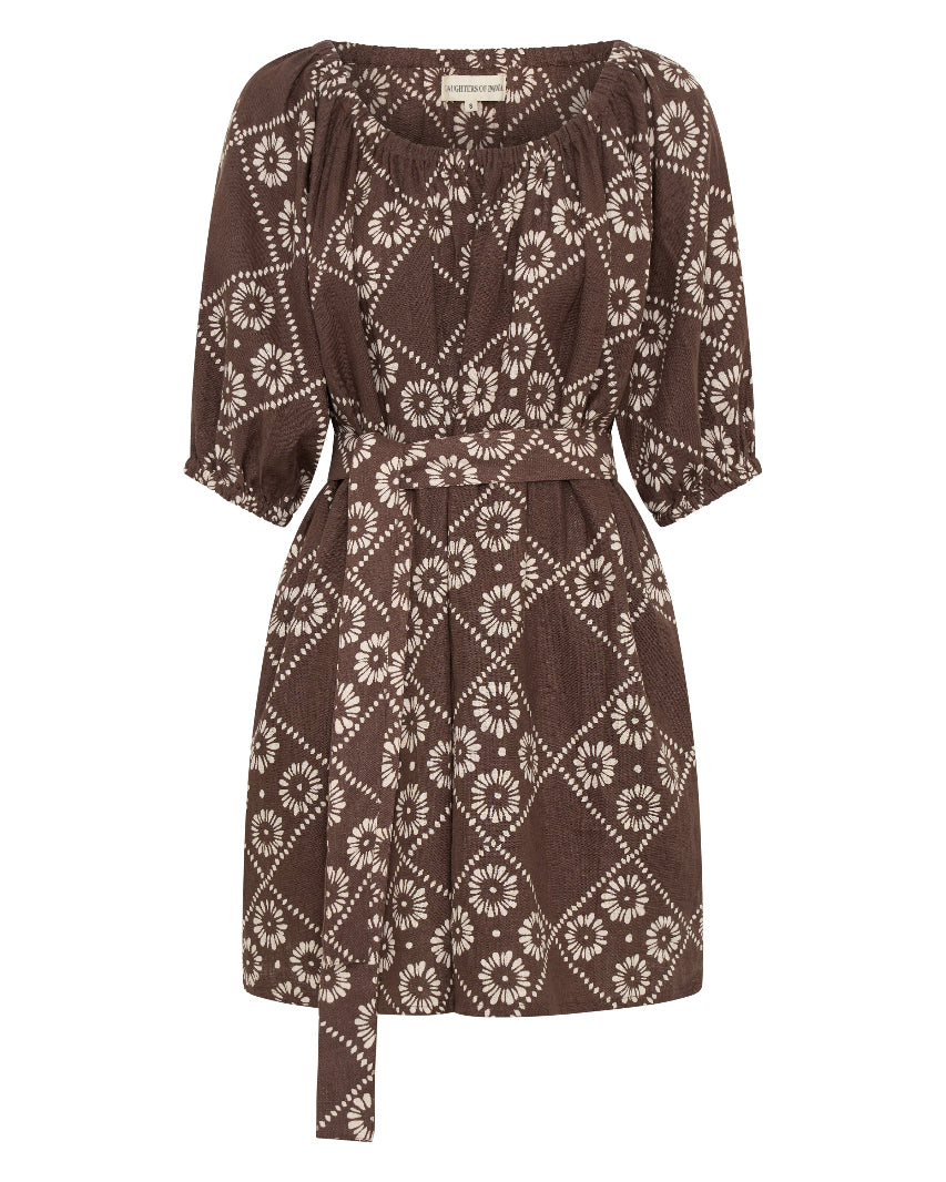 Dahlia Mini Dress ~ Maple