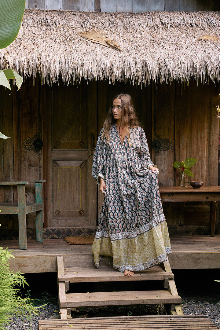 Bhoomi Maxi Dress ~ Onyx