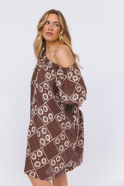 Dahlia Mini Dress ~ Maple