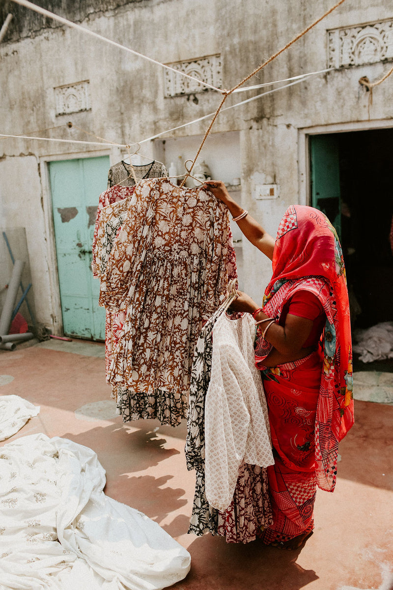 Jasmine Midi Dress - Shell