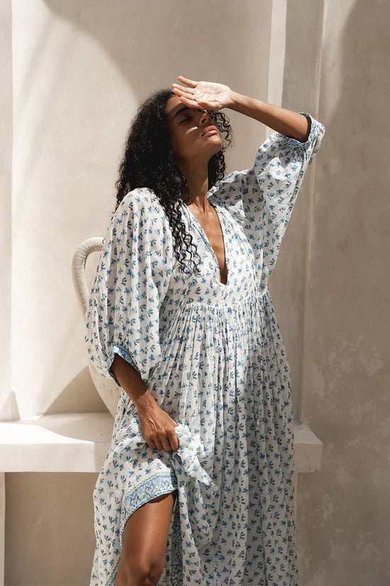 Kyra Maxi Dress ~ Azure