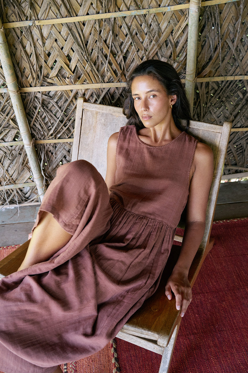 Nadi Dress ~ Chocolate