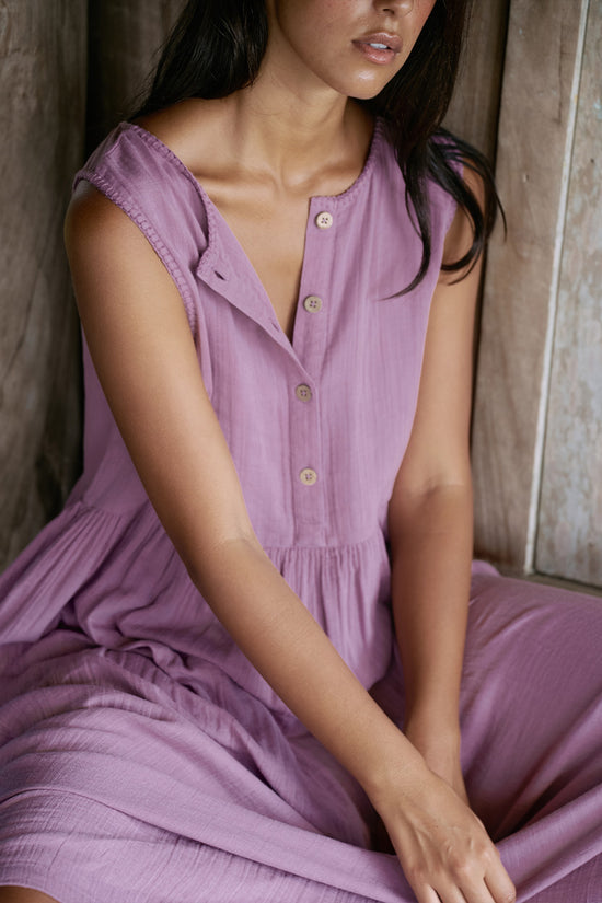 mauve cotton dress Gimme Mauve Cotton Dress