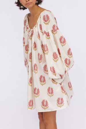 Ria Mini Dress ~ Strawberry Cream