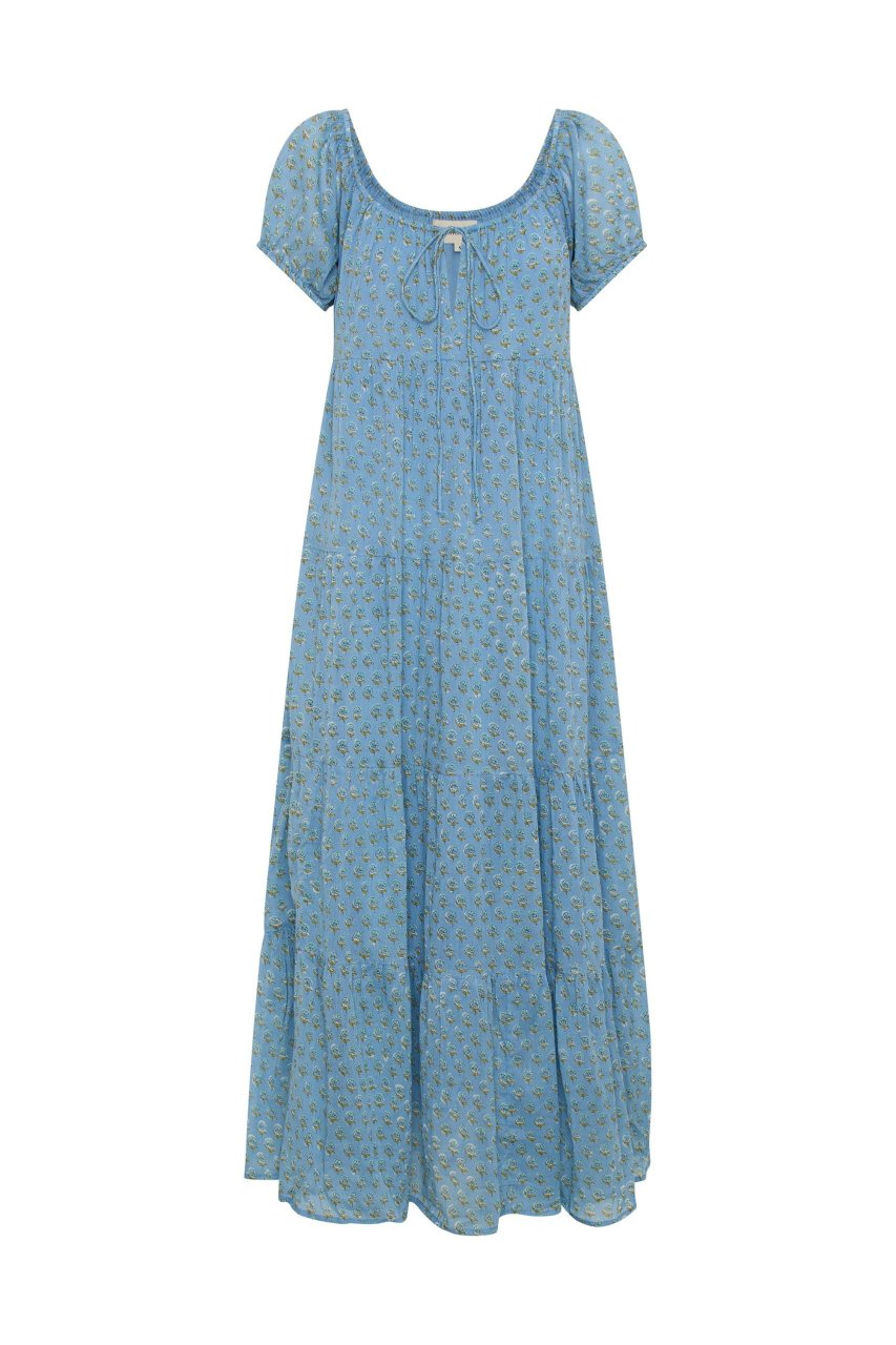 Sita Maxi Dress ~ Bluebell – Daughters of India