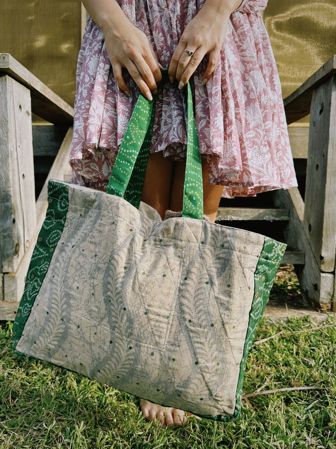 Up-cycled Market Bag ~ Sewing the Seeds Fundraiser