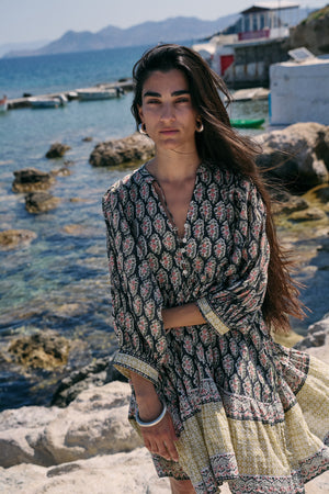Bhoomi Mini Dress ~ Onyx