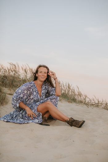 Kyra Mini Dress ~ Blue Iris