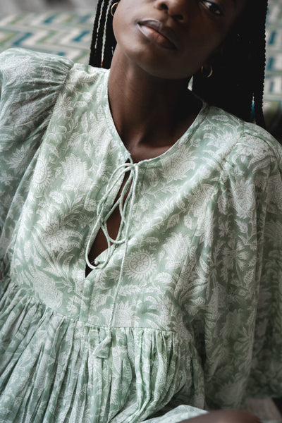 Kyra Midi Dress ~ Jade