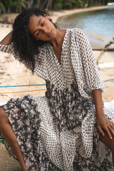 Nora Maxi Dress ~ Noir