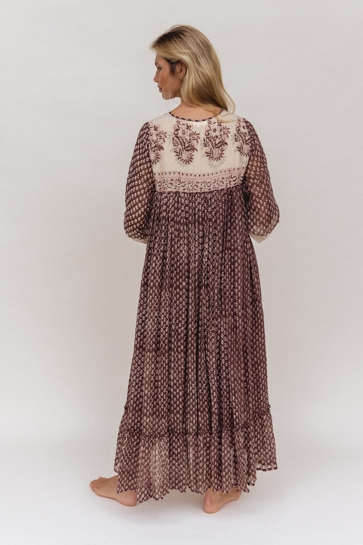 Rooh Maxi Dress ~ Cacao