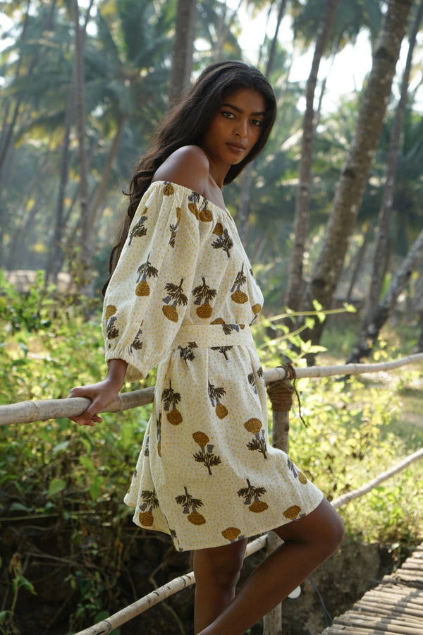 Dahlia Mini Dress ~ Marigold