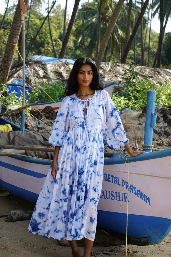 Kyra Midi Dress ~ Deep Sea