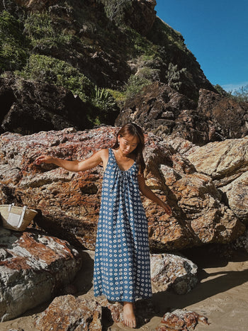 Sundress Midi ~ Indigo