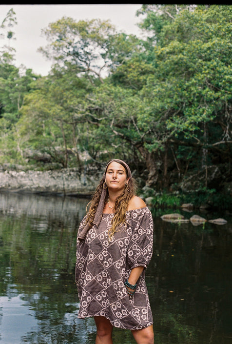 Dahlia Mini Dress ~ Maple