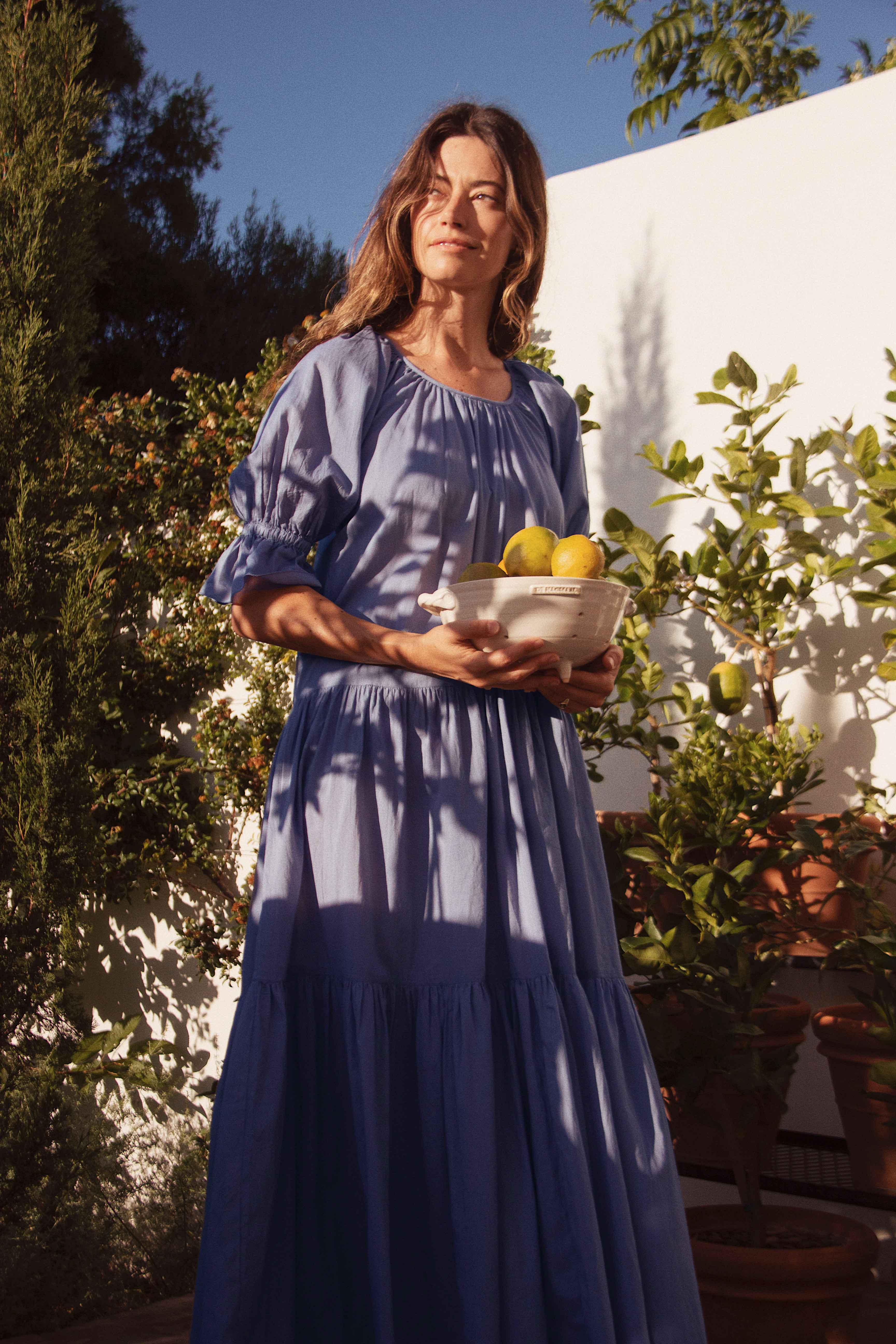 《Daughters of india》新品 Sahana Gown XS Sahana Gown ~ Blue Lagoon – Daughters of India