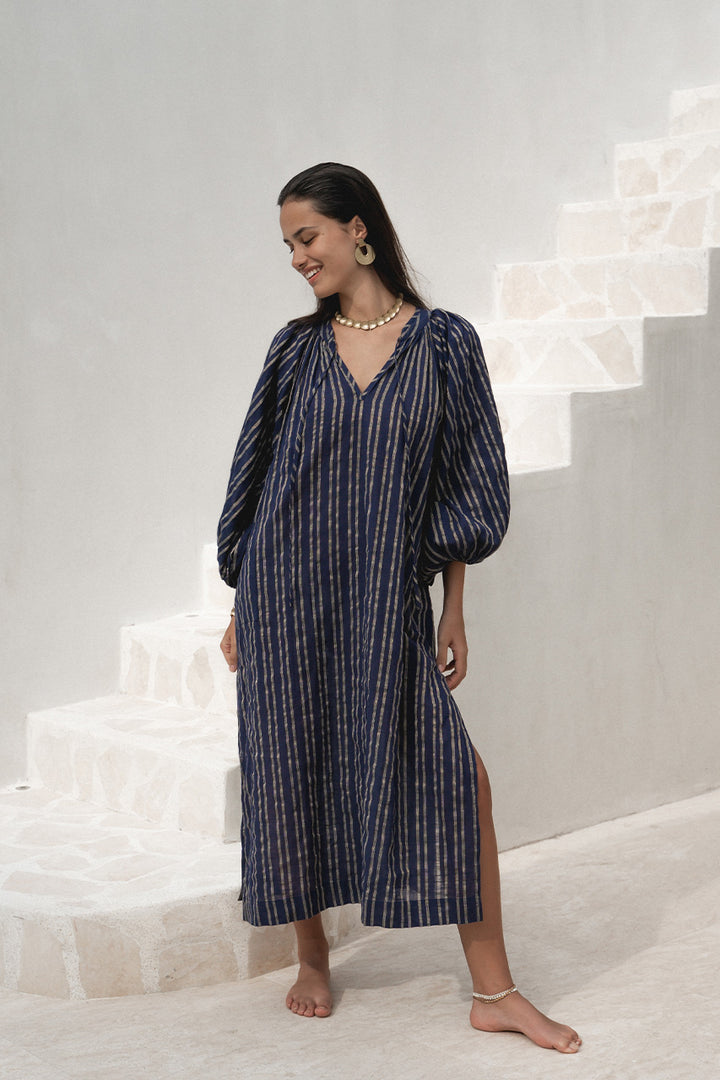 Poet Maxi Dress ~ Sapphire