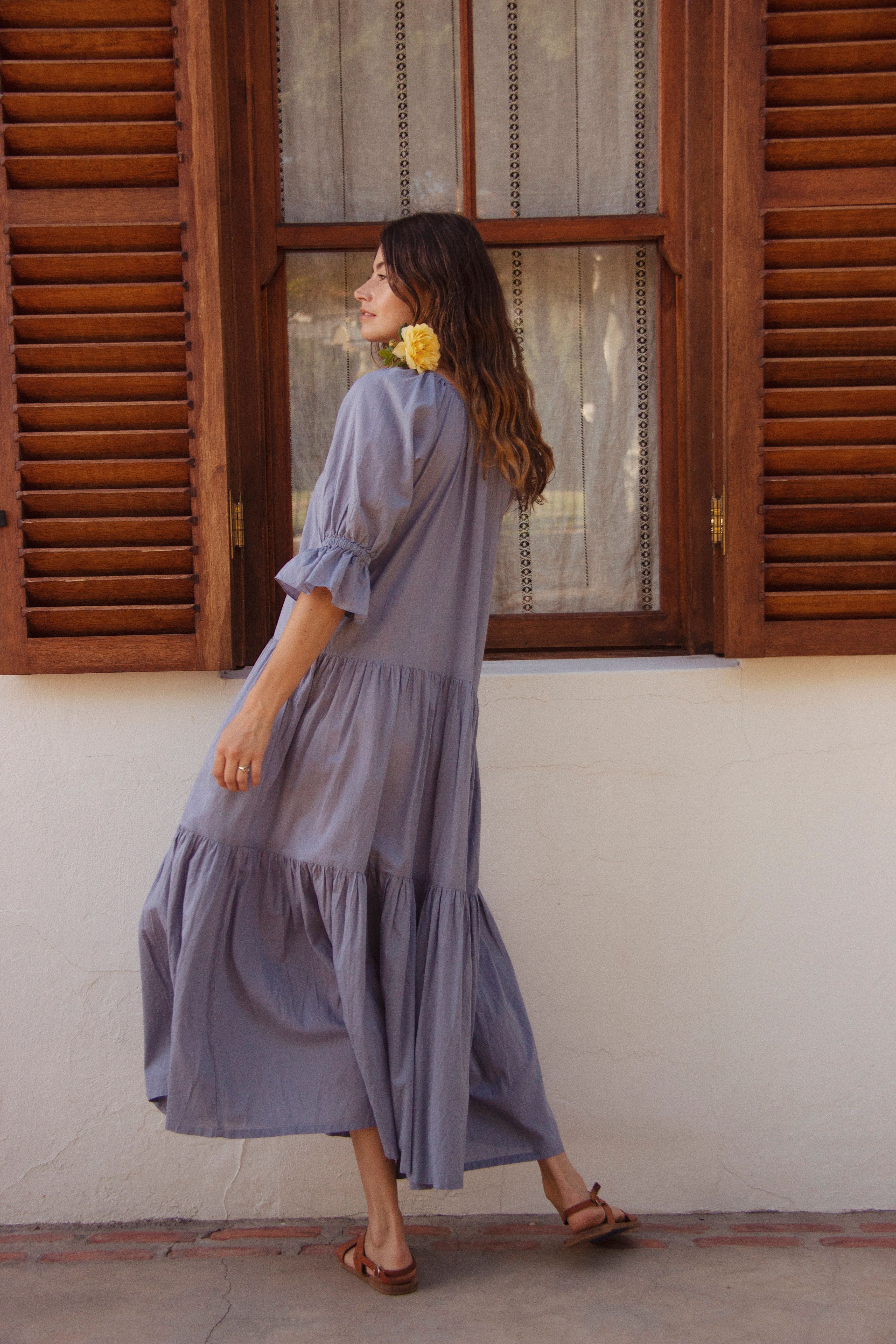 Sahana Gown ~ Blue Lagoon – Daughters of India